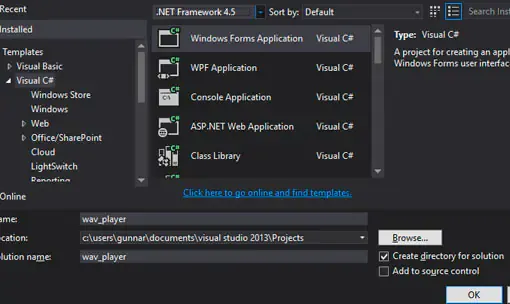Criando um simples reprodutor de música com CSharp