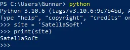 Executando código via terminal com Python.
