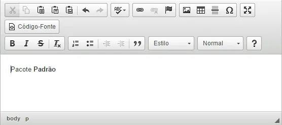 Editor WYSIWYG CKEditor  Standard Package