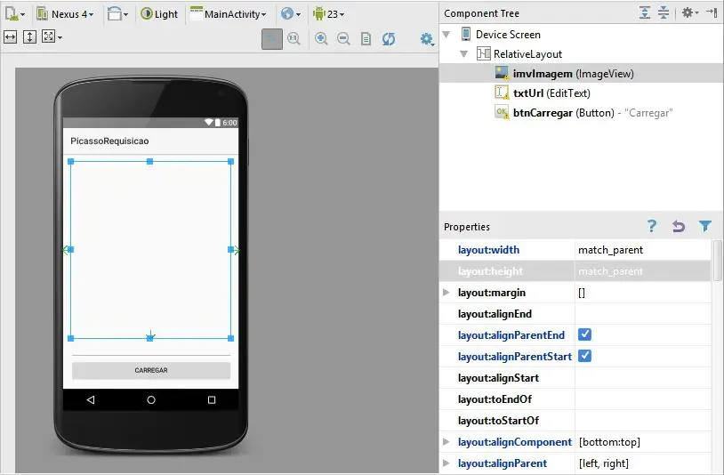 Sincronizando pacote Gradle com Android Studio.