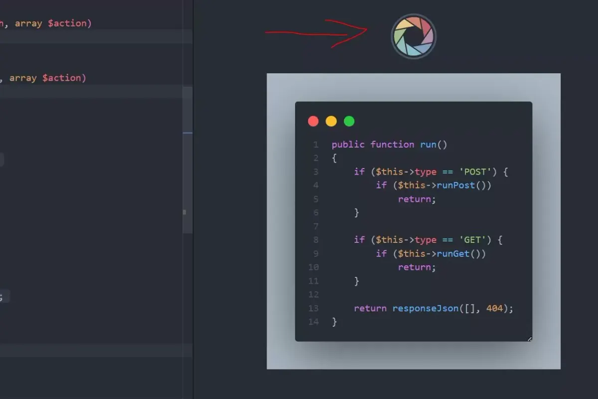 Visualizando trecho que código com CodeSnap