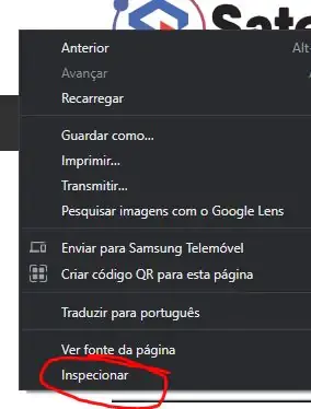 Acessando o modo desenvolvedor.