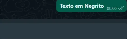 Formatação Whatsapp em Negrito.