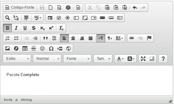Editor WYSIWYG CKEditor  Full Package