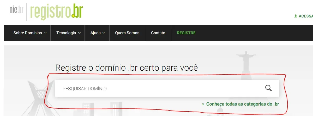 Verificando se um domínio está disponível para registro