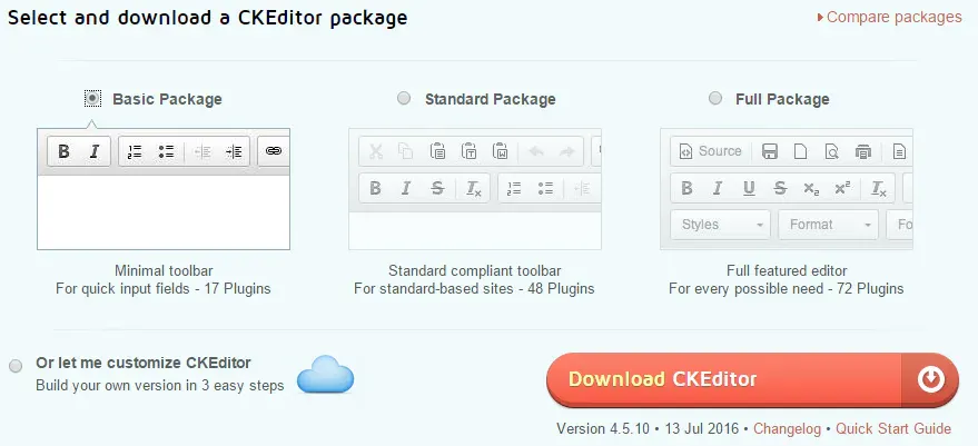 Download CKEditor