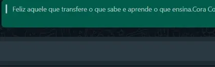 Formatação Whatsapp com Citação.