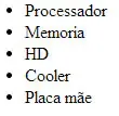 Usando lista não ordenada no HTML