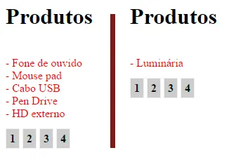 Consulta da primeira e última página, sistema de paginação com PHP.