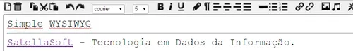 Editor WYSIWYG com javascript