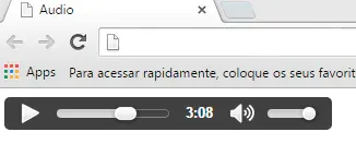Reproduzindo áudio com HTML 5