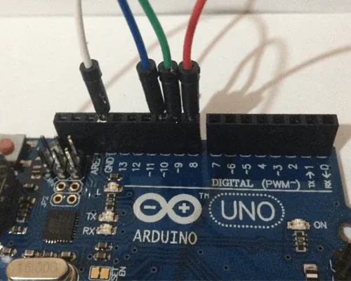 Ligação dos jumpers no Arduino