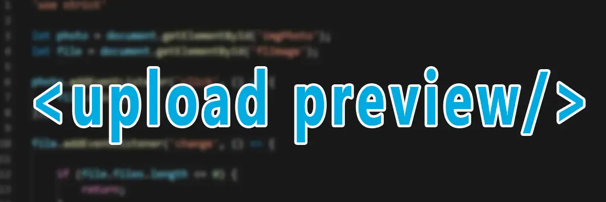 Visualizar imagem antes de fazer o upload no HTML