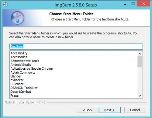 Instalação ImageBurn