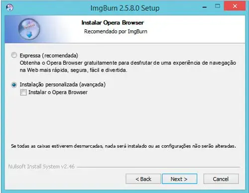 ImgBurn instalação